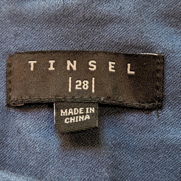 ⭐Tinsel Blue Khaki Pants w/ Zippered Legs - Picture 4 of 8